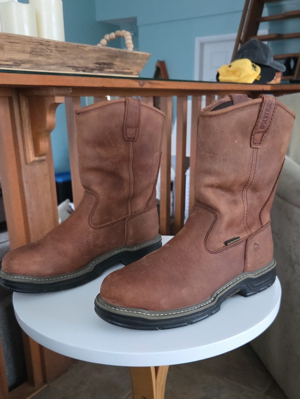 Wolverine Men's Boots Size 10 Leather Upper